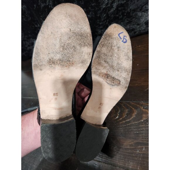 EUC Cole Haan Black Woven Leather Heeled Sandal/Sz. 8.5B - Picture 8 of 8